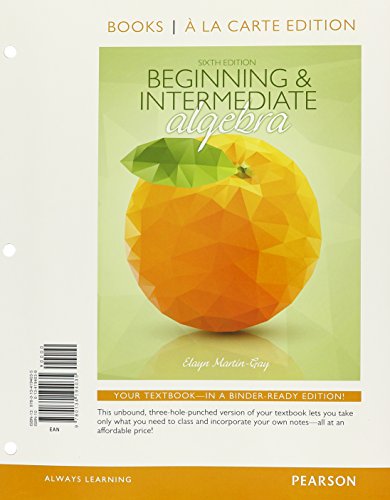 Beginning & Intermediate Algebra 0134194039 Book Cover