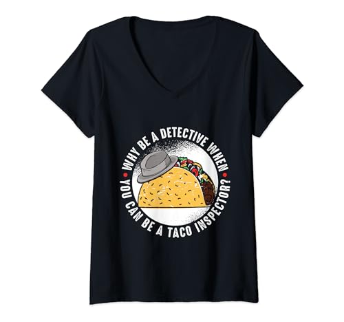 Taco Lover Taco Entusiasta Comida Mexicana Divertido Tacos Foodie Camiseta Cuello V