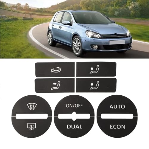 Autocollants bouton climatisation pour réparer les touches de Passat et Golf