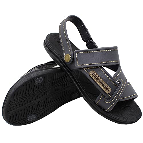 Sandália Masculina Infantil Menino Danper Grafite Papete Cor:Cinza;Tamanho:29/30;Gênero:Homem
