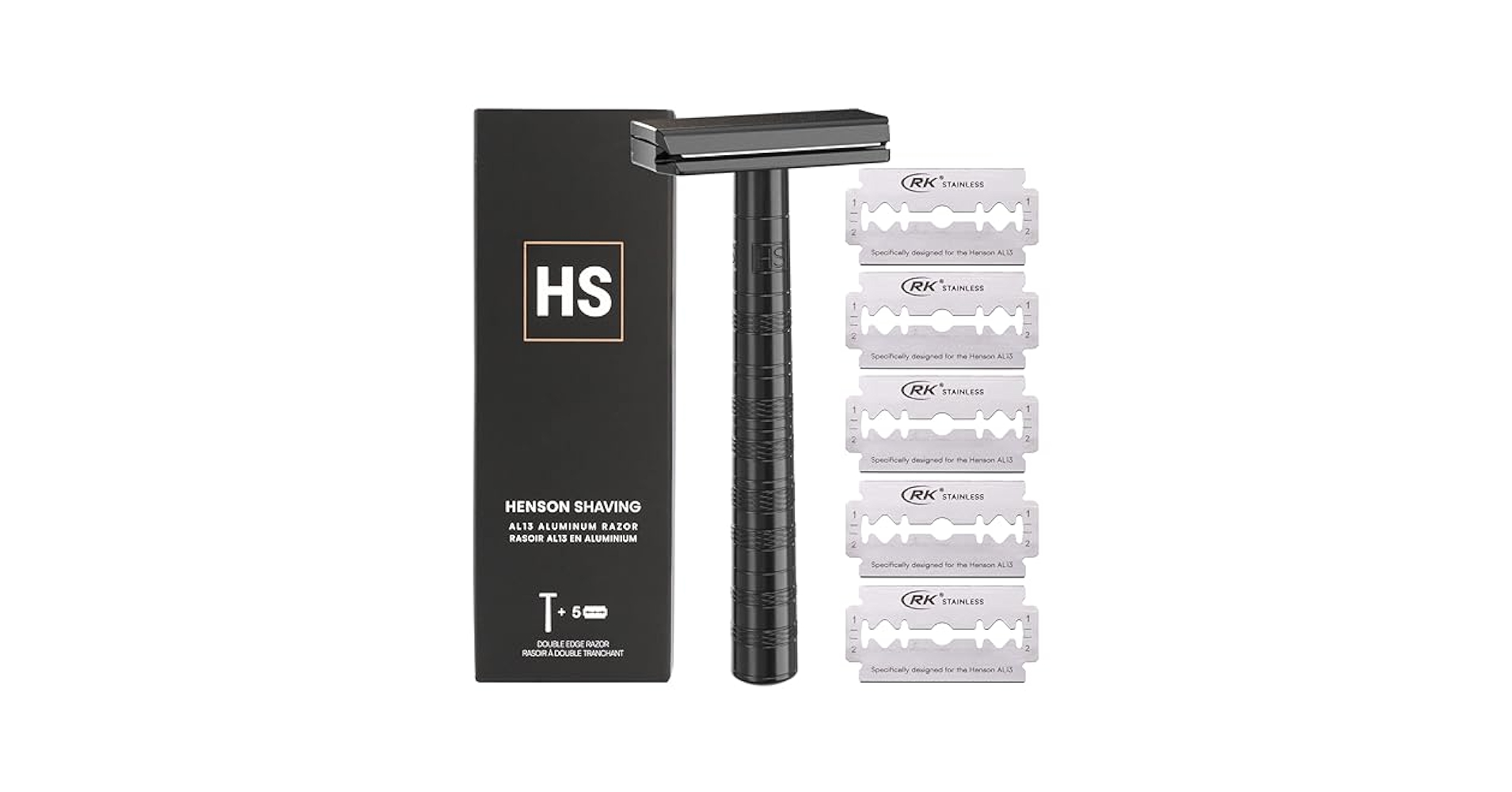 Amazon.com: Henson Shaving Razor - Jet Black Double Edge