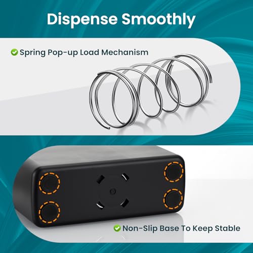 Multifold Paper Towel Dispenser Countertop, Trifold Z-Fold Commercial Bathroom Hand Towel Dispenser, Napkin Dispenser for Home Kitchen ABS Paper Towel Holder, Black