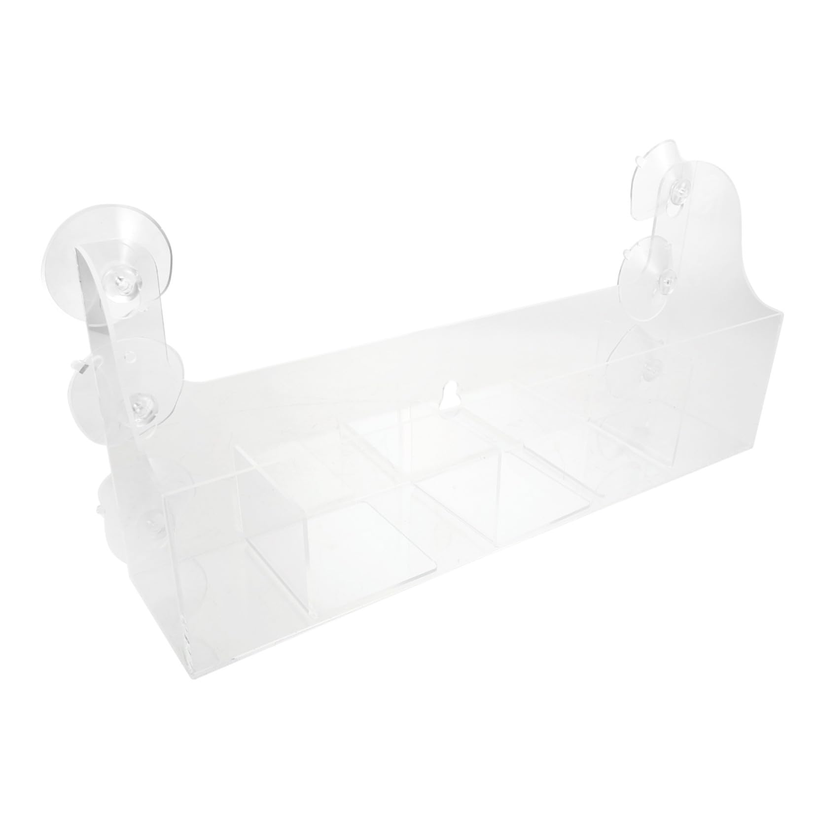 MAGICLULU Organizador de Nevera de Acrílico con Ventosas y Compartimentos Ajustables, Separador Transparente para Latas y Bebidas
