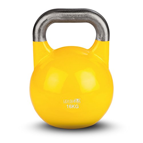 Competition Kettlebell - 8kg bis 32kg - Stahl Kugelhantel - geschliffener, unbehandelter Griff
