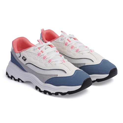 Image of YOHO Women's Chonks Sporty Comfortable Chunky Sneakers | Lightweight & Breathable | Everyday Shoes for Woman /Girls