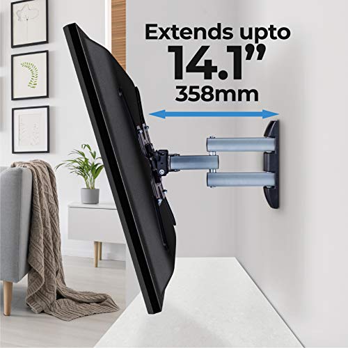 Amazon Basics Triple Arm Full Motion Articulating Tv Wall Mount, Fits Tvs 32-70 " Up To 55Lbs #TOP5