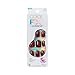 Kiss Impress No Glue Mani Press On Nails, ColorFX, 'Hidden Gem', Red, Short Size, Oval Shape, Includes 30 Nails, Prep Pad, Instructions Sheet, 1 Manicure Stick, 1 Mini File