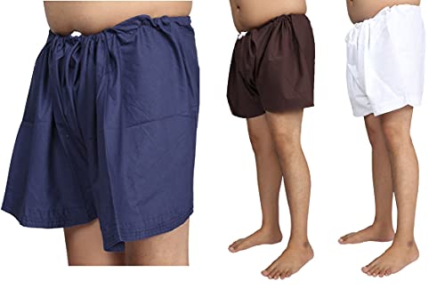 Image of BISMAADH Organic Soft & Breathable Cotton Unisex Sikhi NADA Kachhera Pack of 3