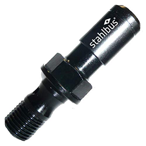 Lunghezza: 19 mm Acciaio Bus Hollow vite con valvola di sfiato M10 x 1.0 X 19 mm, Alluminio Anodizzato Black Edition