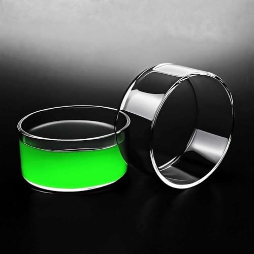 evaporador de cuarzo de alta pureza: espesor de pared de 2 mm, profundidad de 19 mm, bandeja redonda de cuarzo for uso en laboratorio, 1 unidad(Without Lid15mmx21mm)