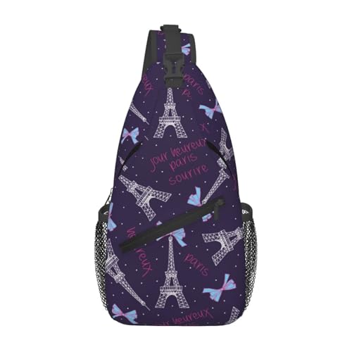 Sacoche porté épaule nœud papillon mode sac à bandoulière polyester homme