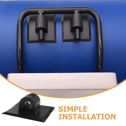 Support moteur kayak haute résistance avec fixation robuste en PVC noir durable - 6
