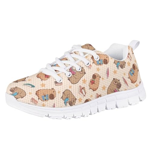 Yzaoxia Girls Capybara Shoes Athletic Running Shoes for Kids Walking Sneakers Size 11-Size 1