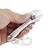 OriGlam Mini Wrench Tool Keychain, Spanner Keyring Pendant, Keychain Creative Mini Adjustable Wrench Key Chain Spanner Key Chain (Silver)
