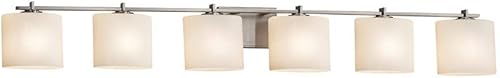 Group Lighting FSN-8446-30-OPAL-NCKL Era - Barra de baño, níquel cepillado