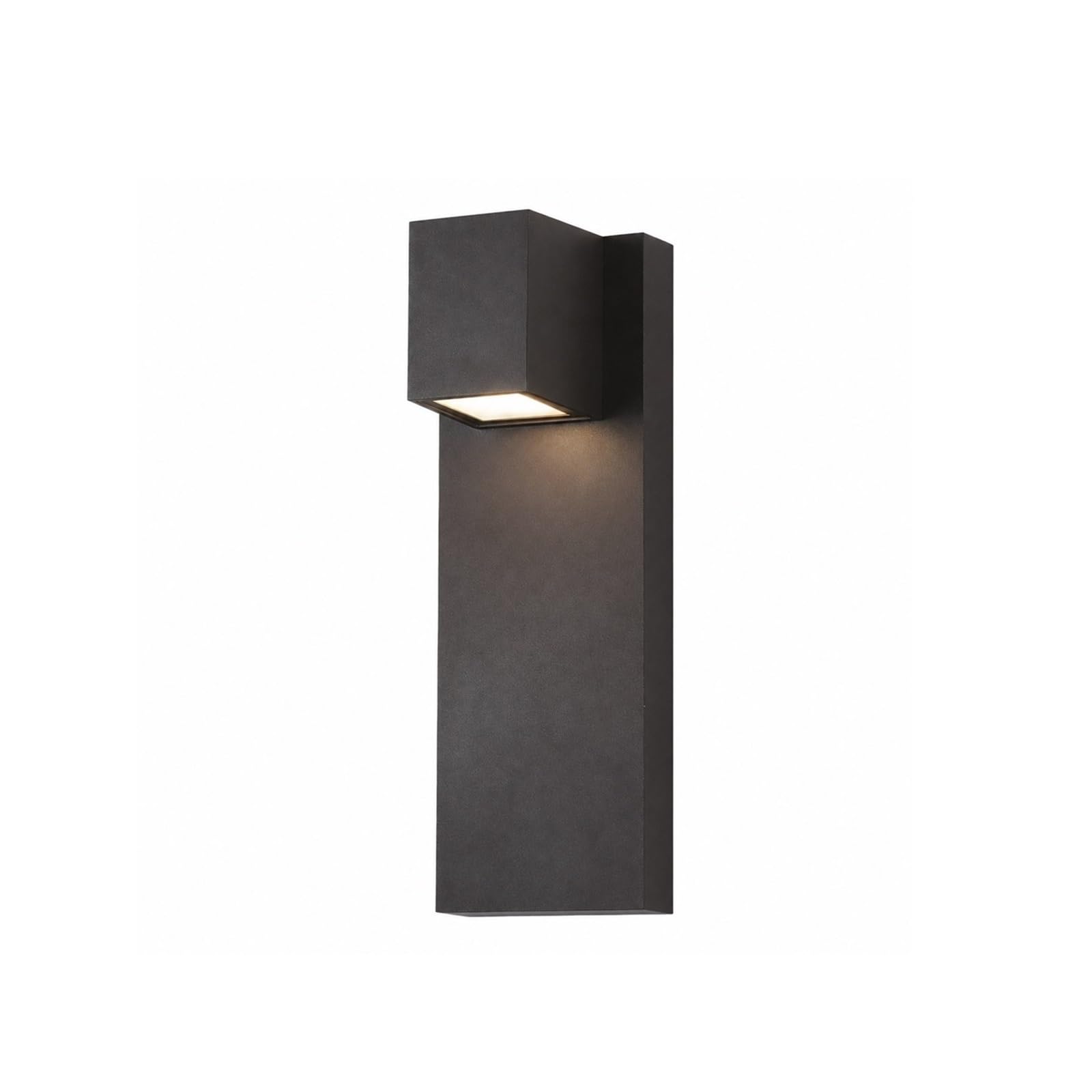 OZBMA Modern Minimalist LED Outdoor Wall Sconce, 13" Waterproof Sanded Black Aluminum Alloy Exterior Light, Rustproof Lamp for Apartment, Hallway, Entryway, Staircase, Corridor Threshold