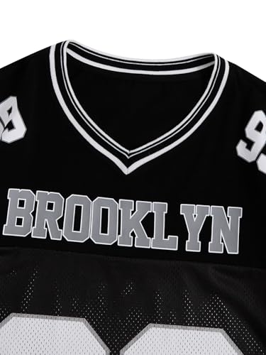 SOLY HUX Men's Short Sleeve Letter Graphic Tees Crew Neck Drop Shoulder Jersey Tee Shirt Streetwear3