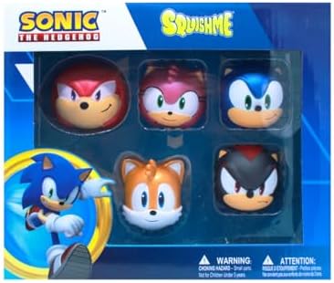 Just Toys – Sonic the Hedgehog SquishMe Series 2 Collector's Box 5 Pack