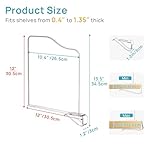 Vtopmart 8 Pack 12in Height Shelf Dividers for Closet Organization, Clear Plastic Closet Shelf Dividers of Upgrade Height for Maximizing Vertical Space Storage, Organizing Sweater, Jeans, Shirts, Bags - Image 2