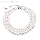 JKJF 3 Stück Simulierten Perle Halskette 3 Reihen Perlen Choker Halsband Multi Schichte Perlen Kette Elegant Modische Kurze Perlenkette Retro Fasching Kostüm Zubehör für Frauen Mädchen