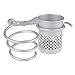 Wspornik suszarki do włosów Aluminiowa łazienka półka ścienna na ścianie Suszarka do włosów Suszarka do włosów Uchwyt obsługi Silver Spiral Stand z Pucharami pamięci Uchwyt suszarki do włosów