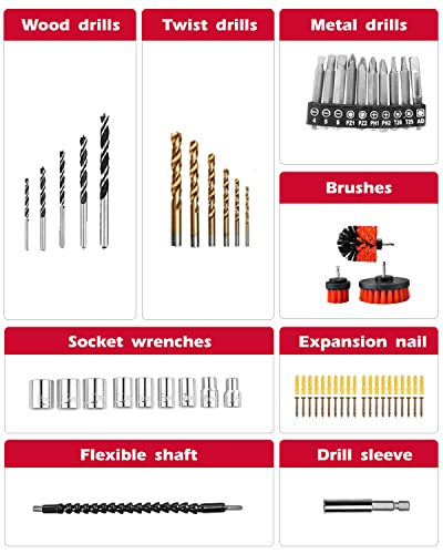 Powersmart Cordless Drill Driver, 20V Drill Driver Brushes, 300 In-Lb Torque Impact Drill Driver, 3/8'' Chuck, Power Drill Driver Built-In Led, 1.5Ah Lithium-Ion Battery & Charger Included #TOP2