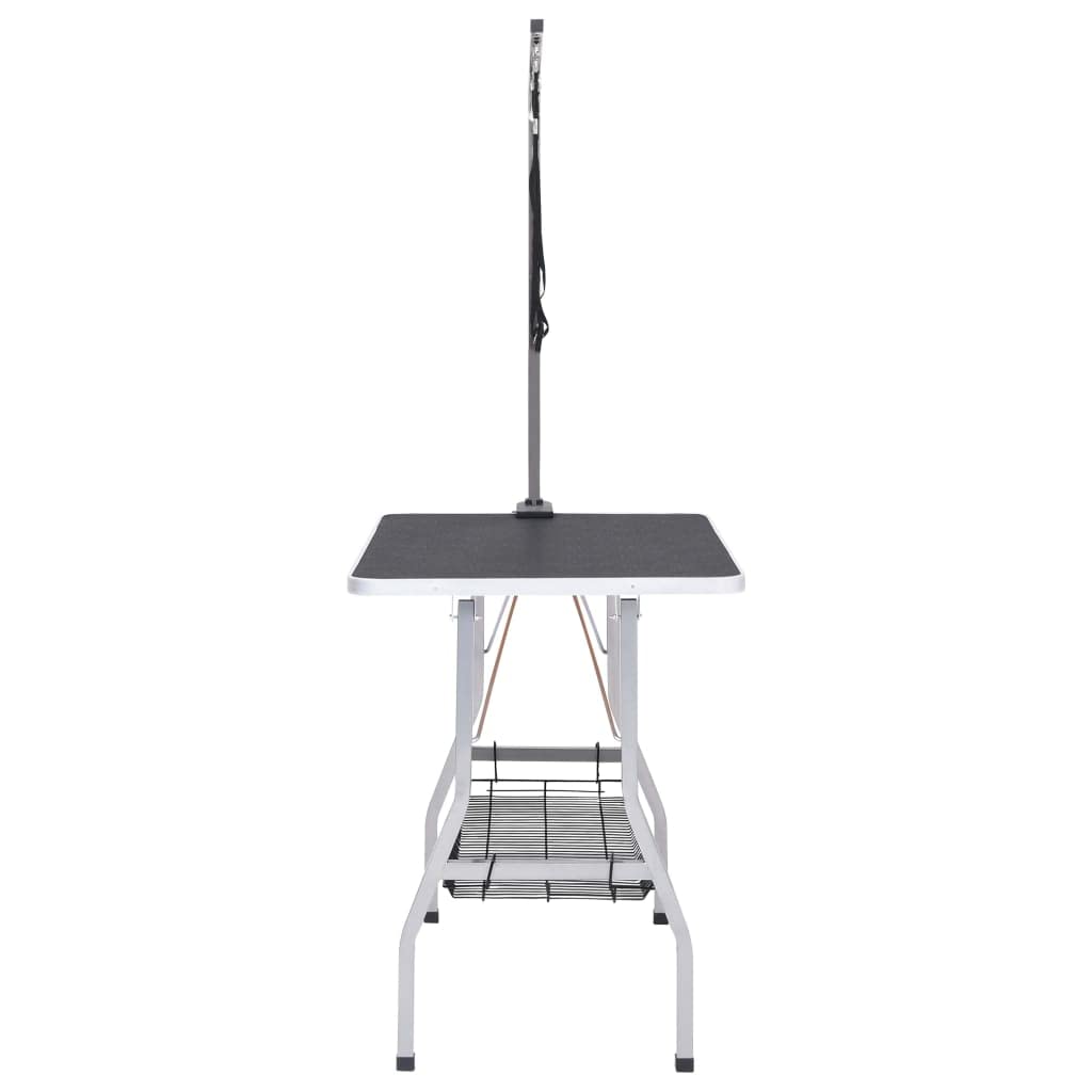 Genérico Mesa de Aseo Ajustable para Perros con 2 Lazos y Cesta,Producto para Mascotas y Animales,Productos para Mascotas,Productos de higiene para Mascotas,Negro,15.35 kg,171068