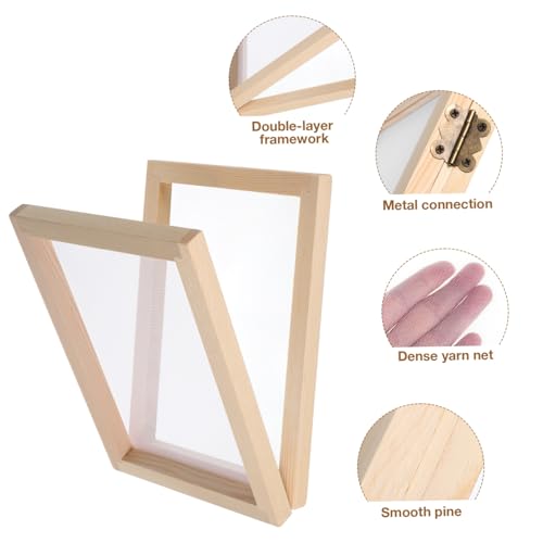Cadre en bois double couche facile à utiliser pour papier artisanal - 6
