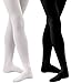 Loritta 2 Pack Girls" Microfiber Dance Basic Footed Tight Pantyhose Black + White Medium