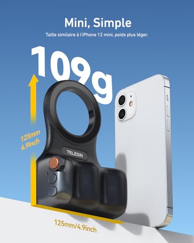 Poignée smartphone avec télécommande Bluetooth TELESIN stab pour TikTok