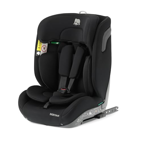 DERYAN Carter i-Size Asiento Infantil 9-36 kg, 76-150 cm - Silla de Coche Infantil con Isofix, Grupo 1/2/3 - Respaldo y reposacabezas ajustables, Sistemas de Seguridad Especiales, Fácil de Transportar
