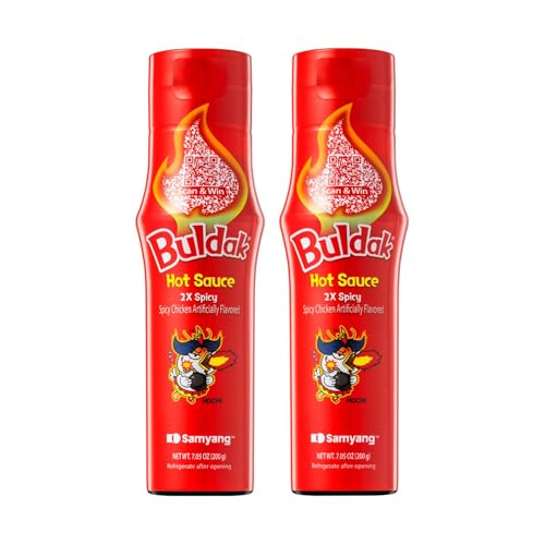 Image of Samyang Buldak Hot Sauce - 2X Spicy, Korean Spicy Hot Chicken 2X Flavor Sauce [5.57 fl oz (200g) x 2 pack]