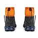 Yundxi Waterproof Anti-Tear Ankle Gaiters Ultra-Light Silicone Coated Trail Gaiters Low Ankle Gators for Outdoor Hiking Walking (Orange)