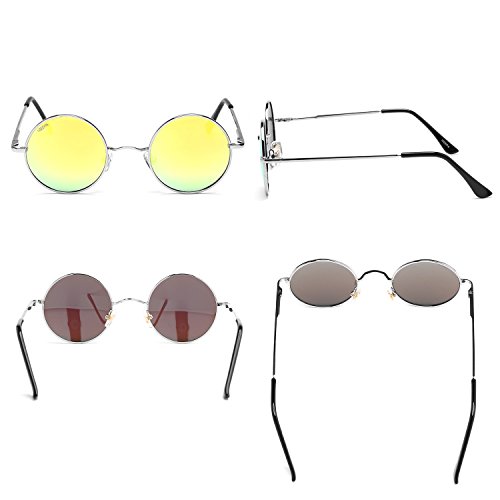 Image of Vintage Small Round Polarized Hippie Sunglasses for Men Women Circle Sun Glasses NP1002