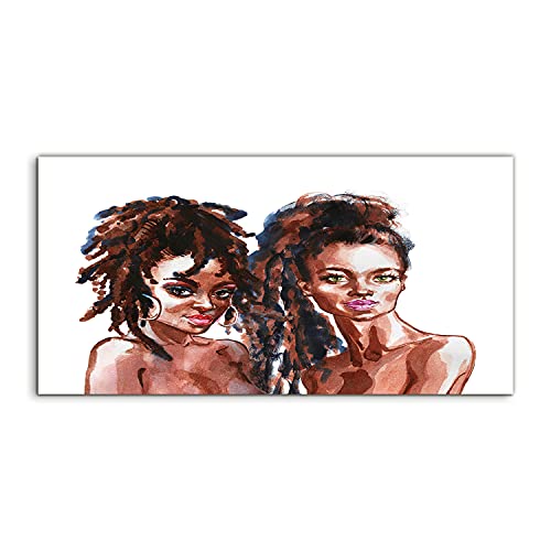 Tableau Acrylique Africa Woman 120x60cm | Photo Murale Salon et Chambre