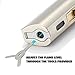 Haillai Torch Lighter and 𝐂𝐮𝐭𝐭𝐞𝐫 Set, Built-in 𝐏𝐮𝐧𝐜𝐡 and Holder Function, Refillable & Adjustable Windproof Butane Triple Jet Flame Lighter with Adjustment Tools. Silver(Sold Without Gas)