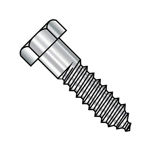 3/8X1 1/4 Hex Lag Screw 18-8 Stainless Steel (Pack Qty 100) BC-3720L188 by Shorpioen