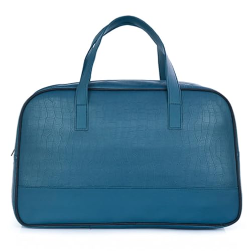 Image of Nautica Unisex 25L PU Duffle Bag for Travel | Stylish Leatherette Cabin Luggage with Smooth Zippers | Compact, Comfortable & Spacious for Weekend Trips, Gym & Everyday Use | Teal