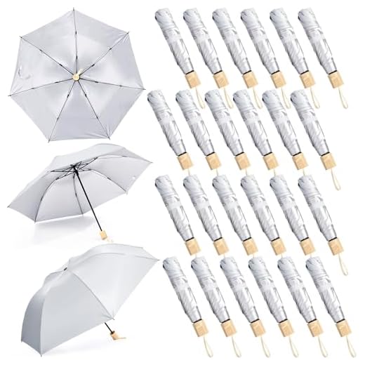 Windproof Mini Folding Umbrella Set of 24