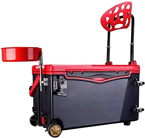 釣り道具、多機能リフティングフット釣りボックス、ポータブル釣りアクセサリーツールボックス、海釣りや湖釣りに適しています。