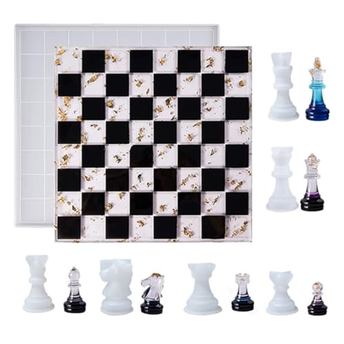 International Chess Mold Epoxy Resin Mold Handmade Artcraft Mold Nonstick