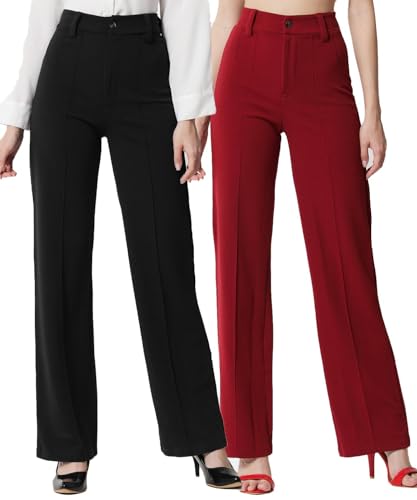 Image of KOTTY Women Polyester Blend Solid Trousers
