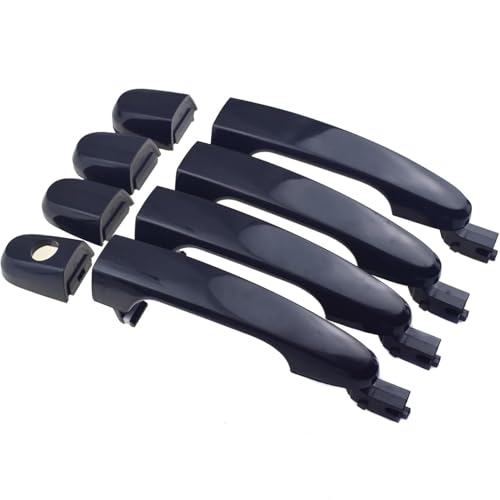 Poignée de porte Pour Kia Sportage 2005-2010 - Kit de 4 pièces extérieur noir avant arrière