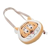 AKOOSY Bolso de Hombro de Peluche con Forma de Resistente y Compacto para Niñas y Diario