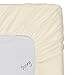 500-Thread-Count Egyptian Cotton Super Soft Extra Deep Pocket Fitted Sheet/Bottom Sheet Twin Extra Long Solid Ivory Fit Up to 10" inches Deep Pocket Fully Elastic All Around