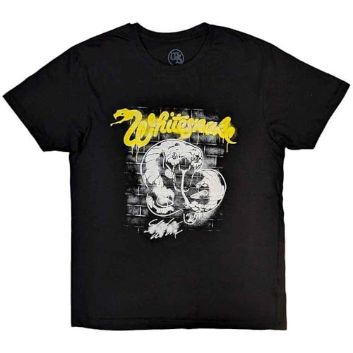 T-shirt Whitesnake Graffiti Rock Off avec impression sérigraphie haut de gamme