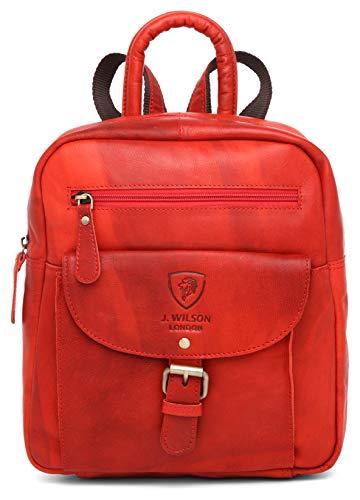Mochila de mujer Wilson London de cuero para y niñas  de escuela  casual  escolar
