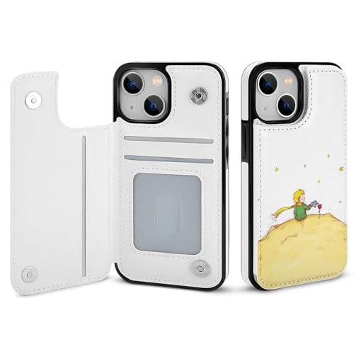 iPhone17 Pro Max用ケース 星の王子さま カード収納 スマホカバー すまほけーす 携帯ケース 手帳型 PUレザー 財布型 耐衝撃 マグネット式 スタンド機能 全面保護 傷汚れ防止 指紋防止 おしゃれ 贈り物