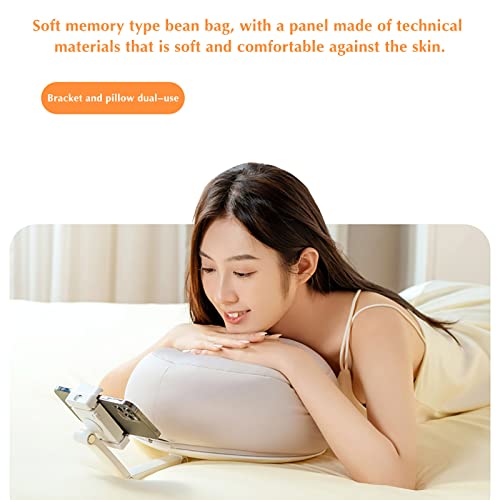 Cell Phone/Tablet Stand For Bed, Bed Live Sofa Desktop Bracket For Phone, Tablet, 360° Angle Clampdual-Arms Height Cell Phone Stand, Lazy Pillow Mobile Phone Flat Bracket, #TOP4