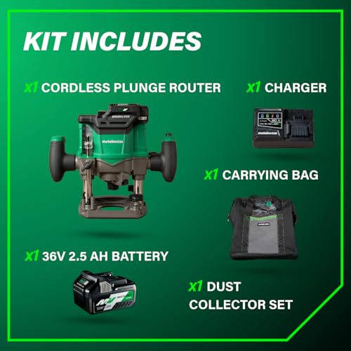 Metabo HPT M3612DA Cordless Plunge Router